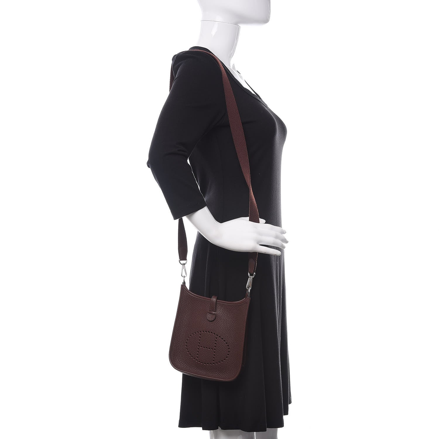 Hermes Taurillon Clemence Evelyne TPM Havane 2 of 10