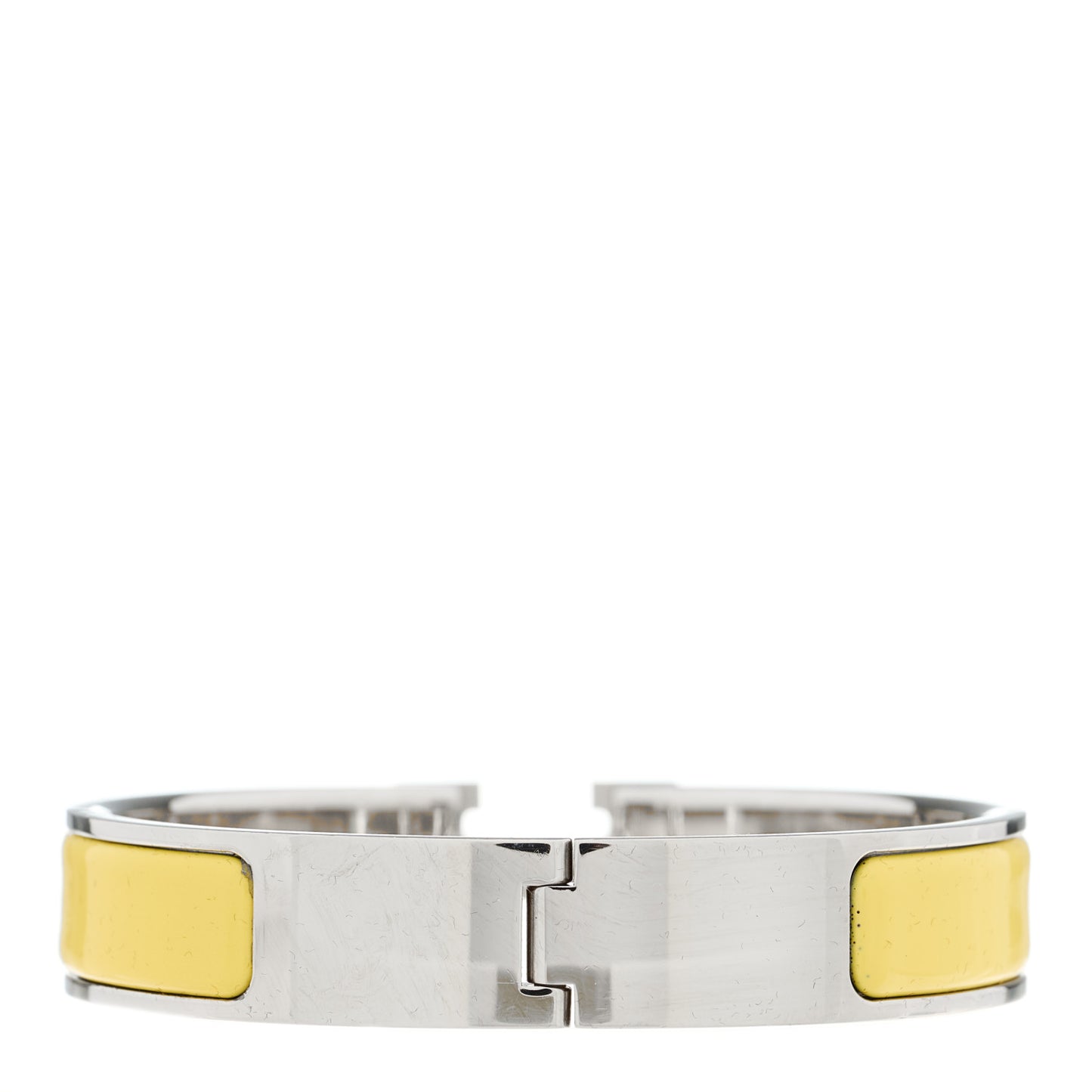 Enamel Narrow Clic Clac H Bracelet PM Jaune D'Or