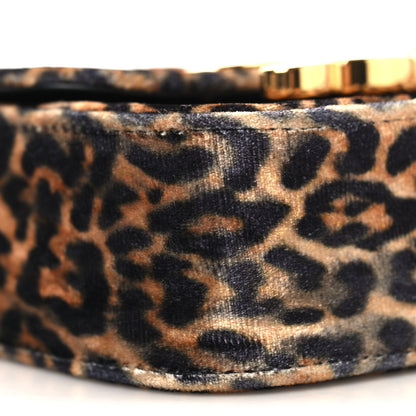 Celine Velvet Leopard Print Mini Triomphe Multicolor 8 of 9
