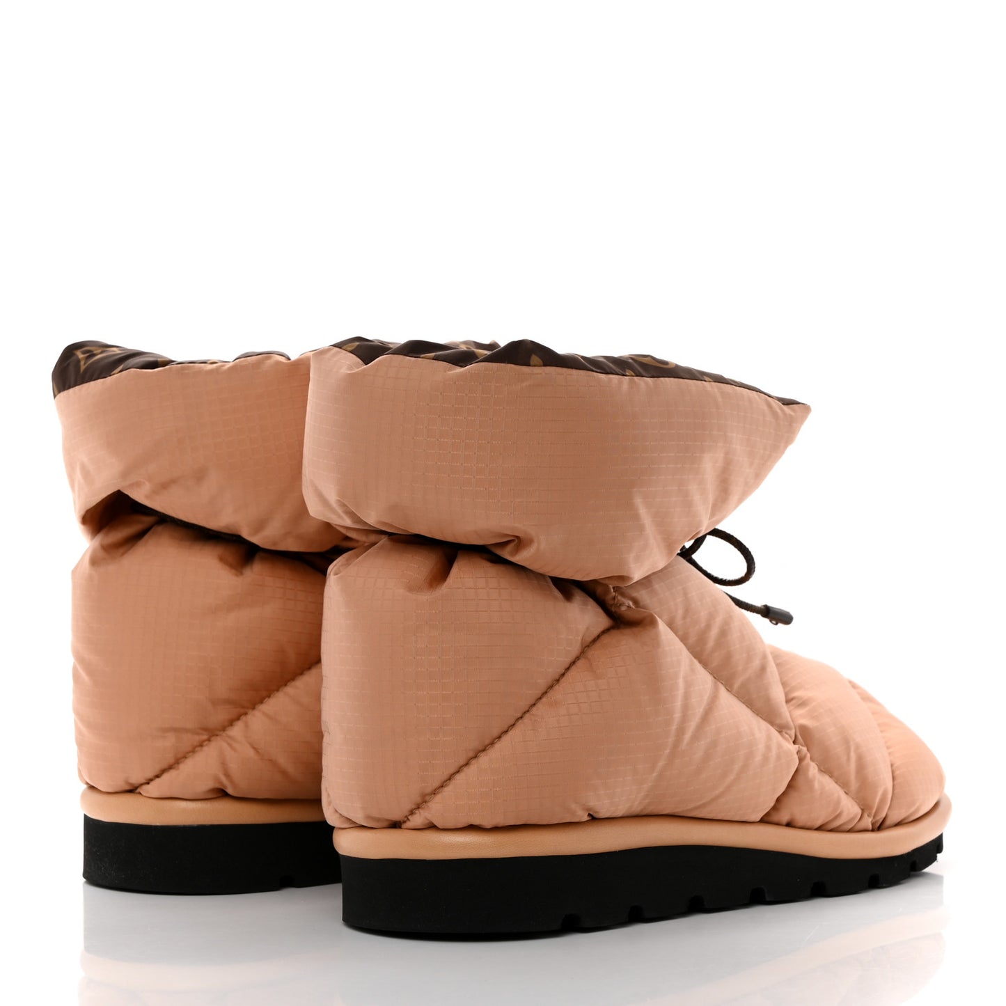 Nylon Monogram Pillow Comfort Ankle Boot 40 Beige