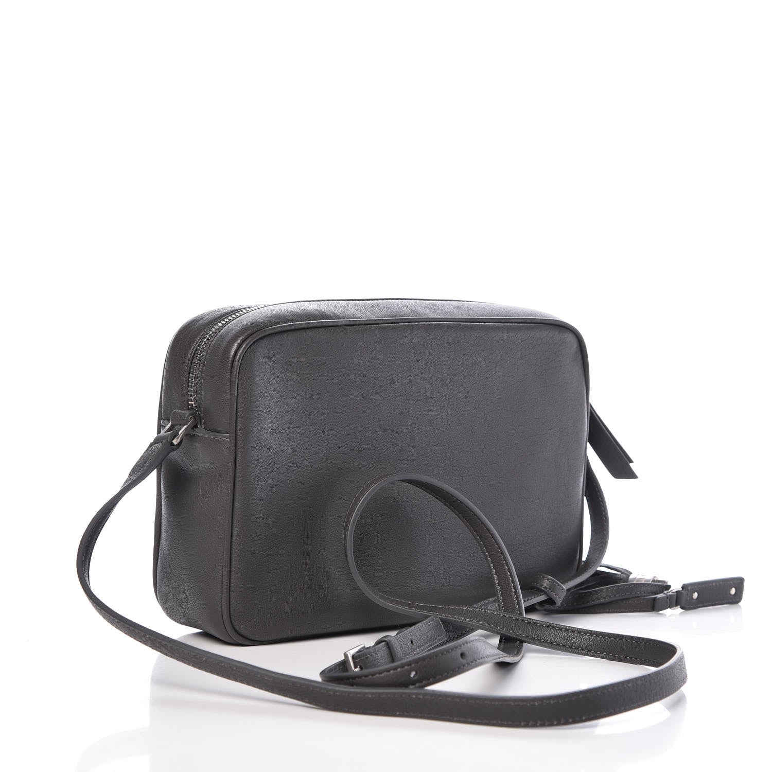 Saint Laurent Calfskin Monogram Small Lou Camera Bag Storm 3 of 7