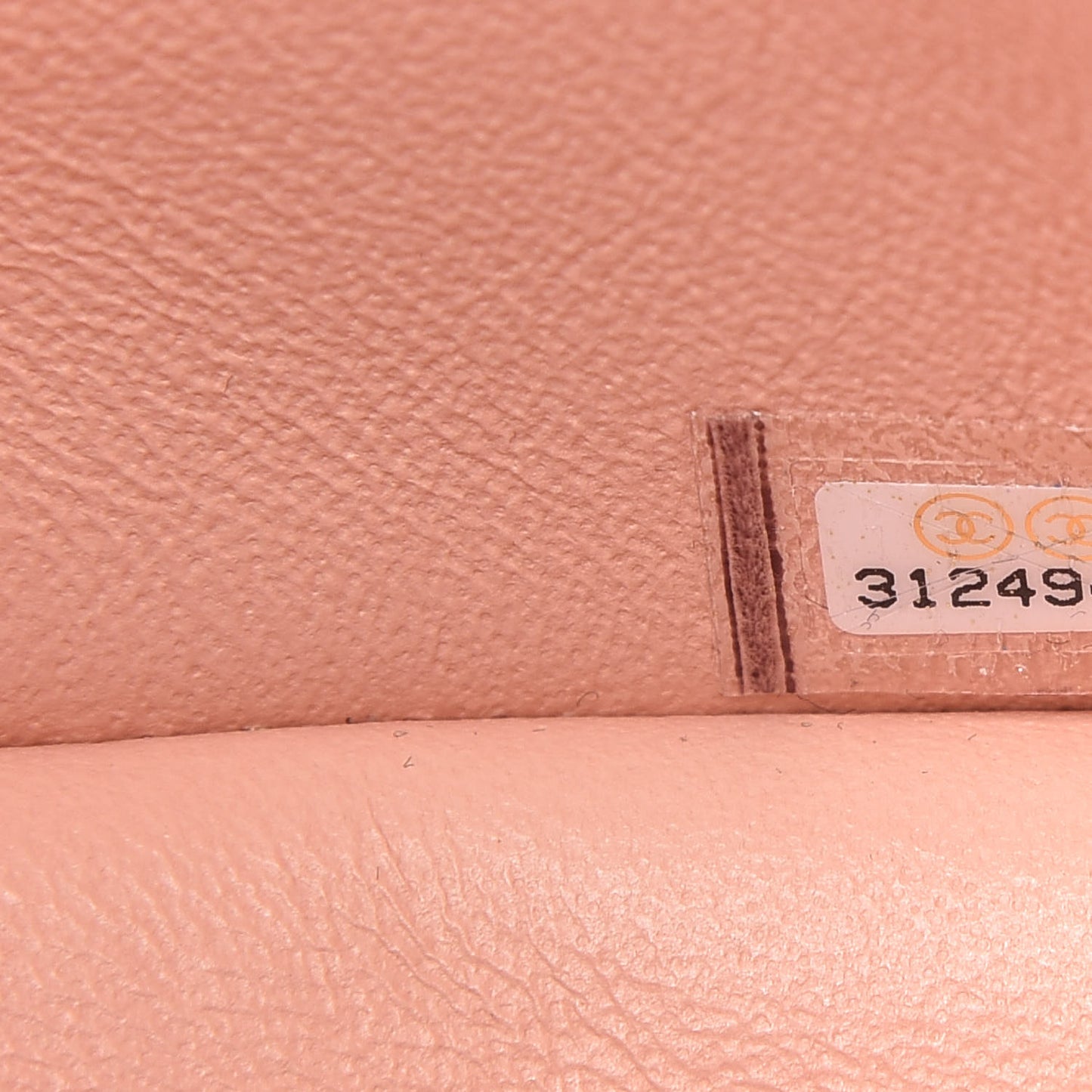 Lambskin Quilted Mini Rectangular Flap Light Pink