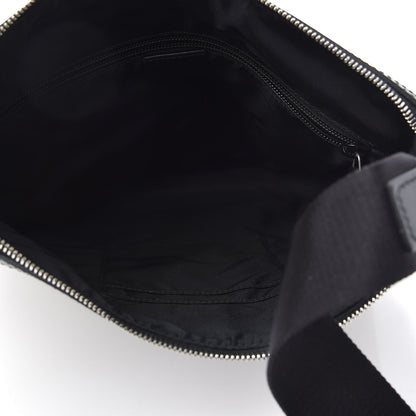 Gucci GG Supreme Monogram Web Messenger Bag Black 5 of 9