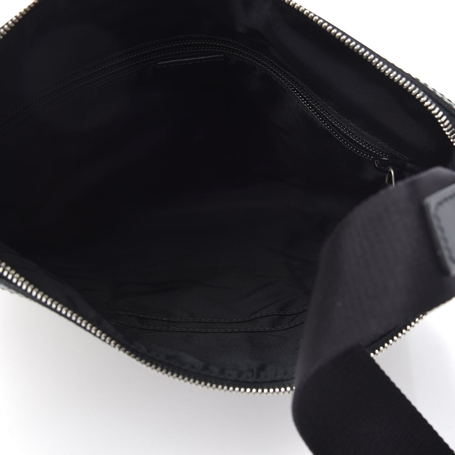 GG Supreme Monogram Web Messenger Bag Black
