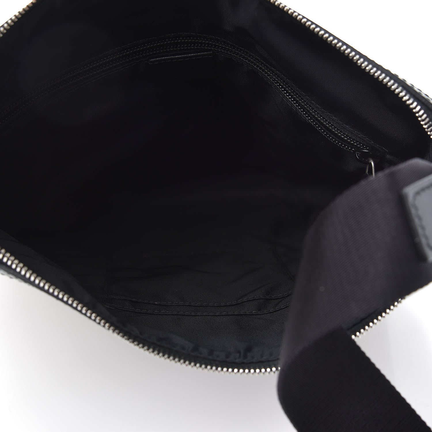 Gucci GG Supreme Monogram Web Messenger Bag Black 5 of 9