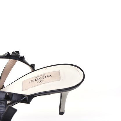 Valentino Garavani Nappa Rockstud Ankle Strap 65mm Pumps 38 Light Ivory Black 12 of 12
