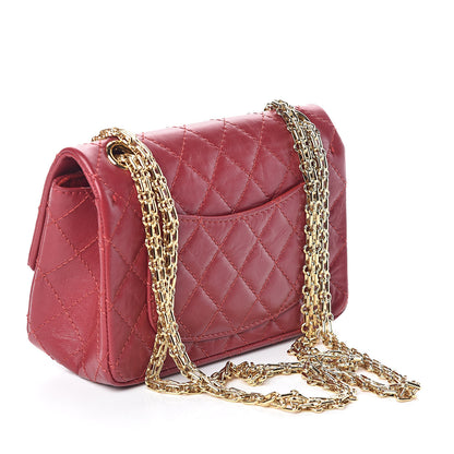 Chanel Aged Calfskin Quilted 2.55 Reissue Mini Flap Red 3 of 10