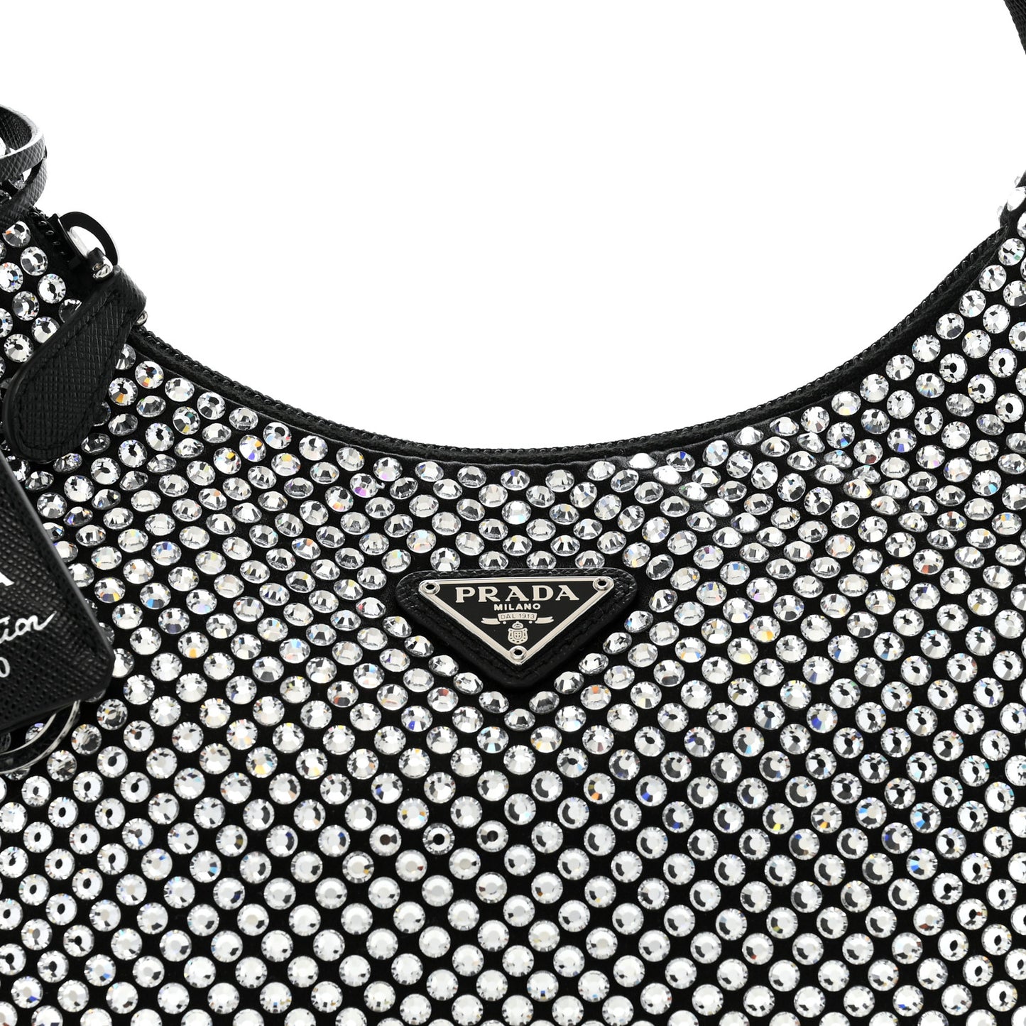Satin Crystal Mini Re-Edition 2000 Bag Cristal