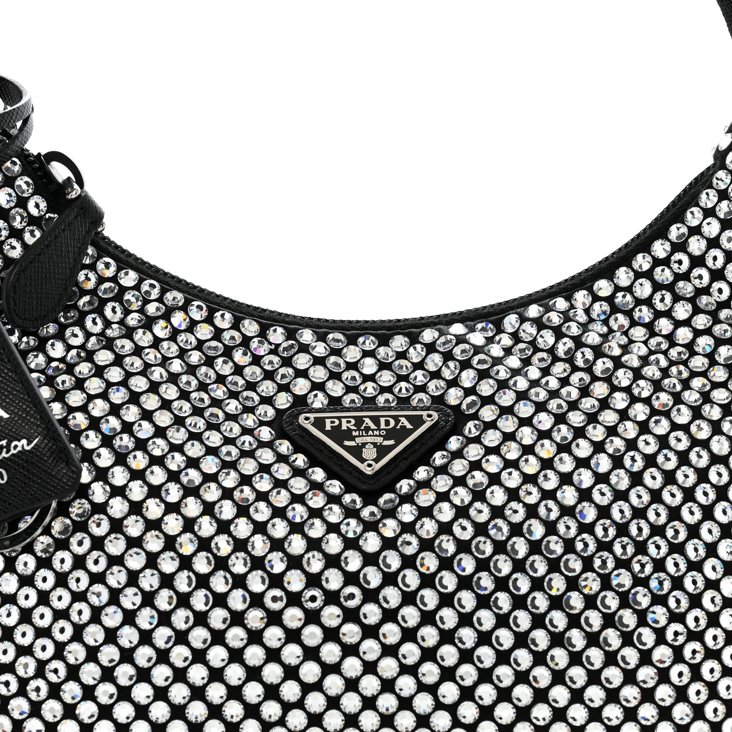 Prada Satin Crystal Mini Re-Edition 2000 Bag Cristal 7 of 10