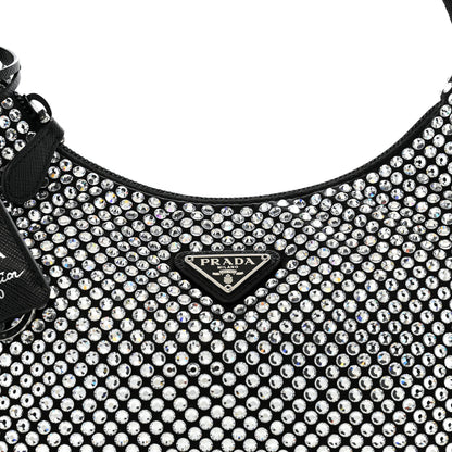 Prada Satin Crystal Mini Re-Edition 2000 Bag Cristal 7 of 10