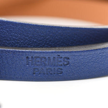 Hermes Swift 3MM Hapi Triple Tour Wrap Bracelet S Bleu Sapphire 3 of 5