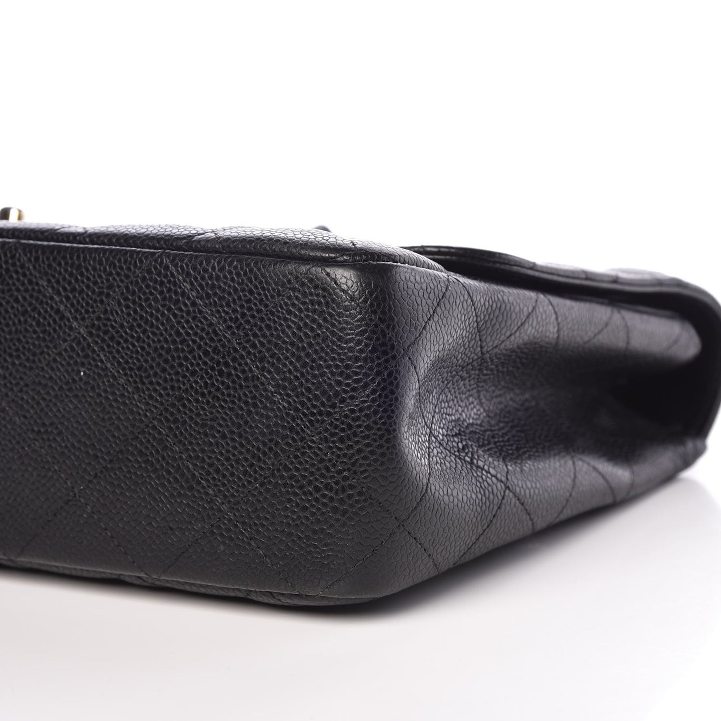 Caviar Quilted Jumbo Single Flap Black
