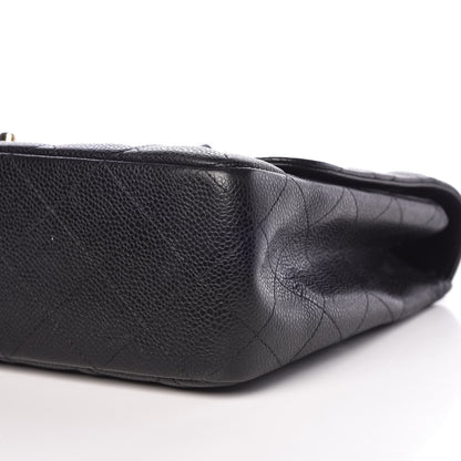 Chanel Caviar Quilted Jumbo Single Flap Black 13 of 13