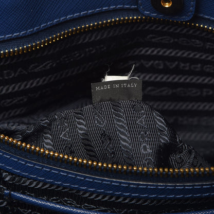 Prada Saffiano Lux Large Tote Bluette 6 of 13
