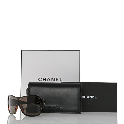 Chanel Acetate Shield Sunglasses 5449-A Dark Tortoise 8 of 8