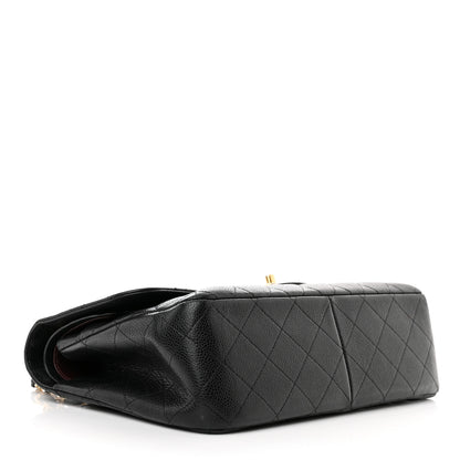 Chanel Caviar Quilted Jumbo Double Flap Black 4 of 13