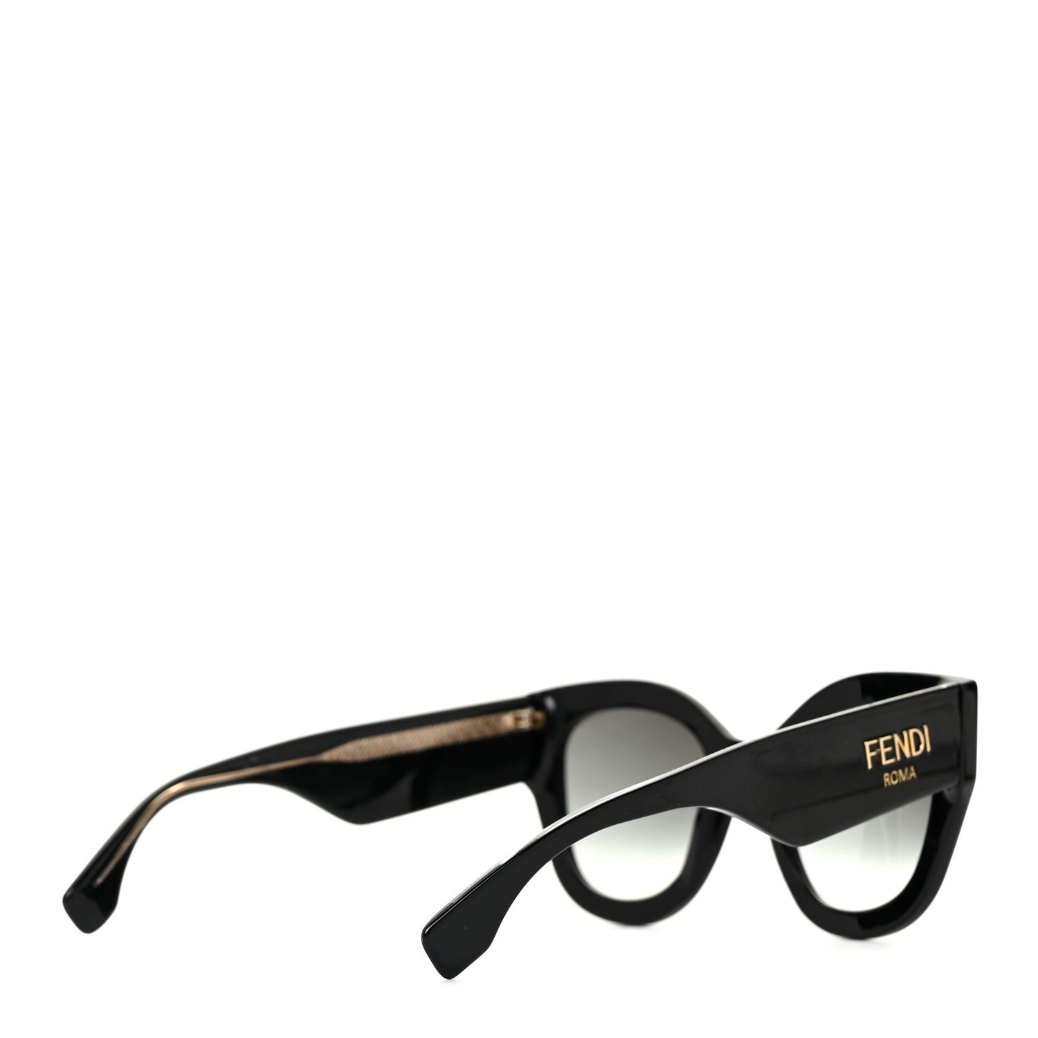 Fendi Acetate Cat Eye Sunglasses FF0435/S Black 4 of 8