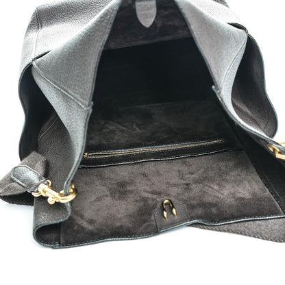 Celine Goatskin Sangle Bucket Bag Dark Taupe 5 of 6