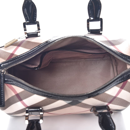 Burberry Supernova Check Patent Small Chester Bowling Bag 5 of 12