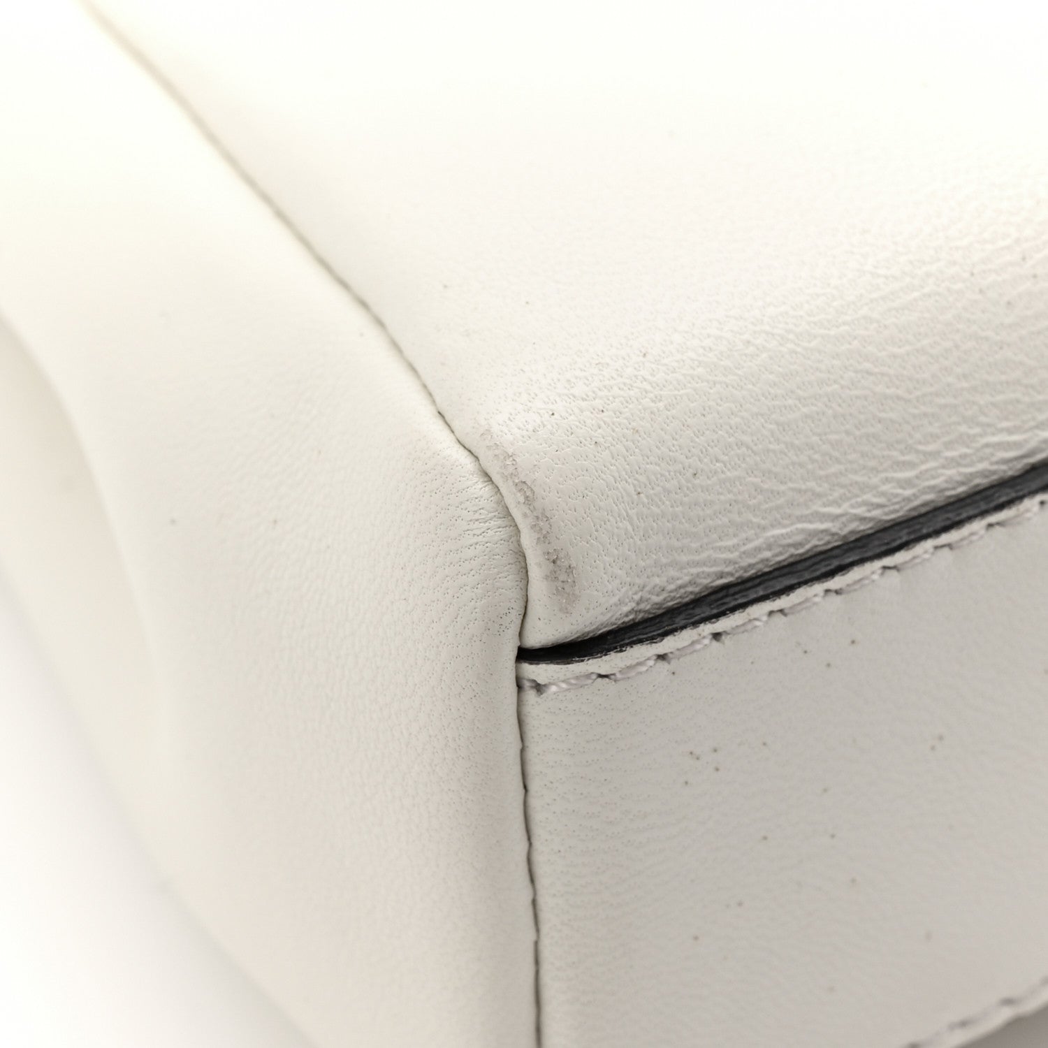 Fendi Shiny Nappa Micro Peekaboo Iconic Satchel White 11 of 11