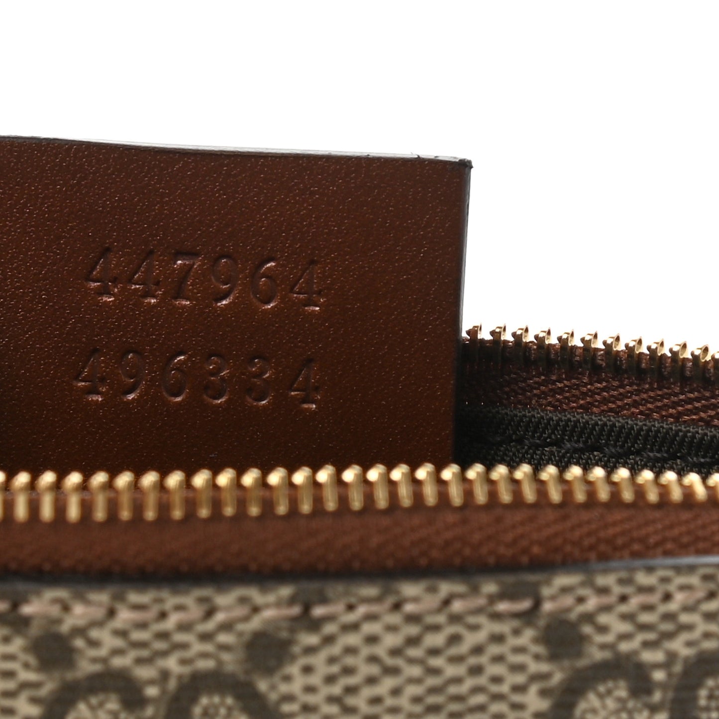 GG Supreme Monogram Key Case Brown