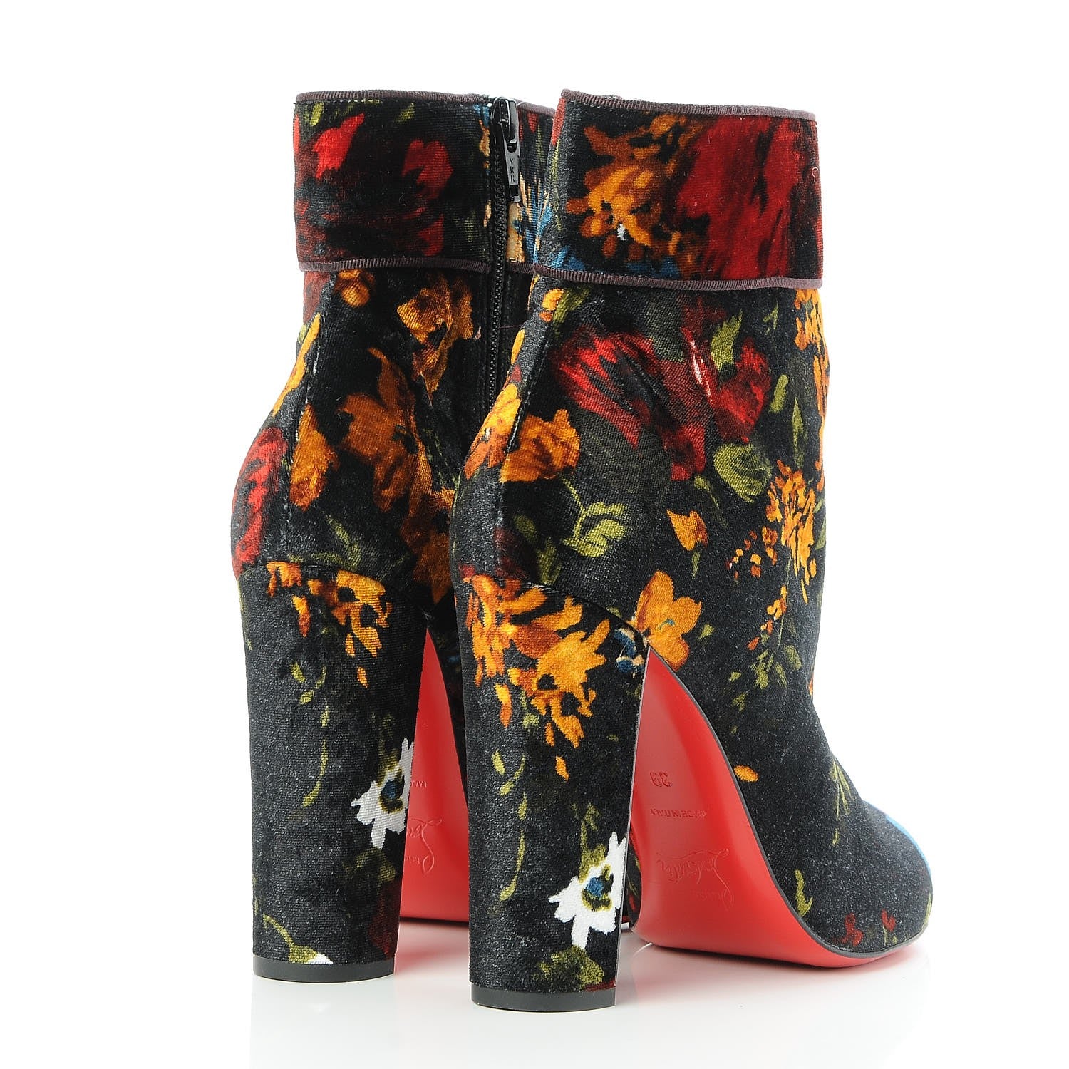 Christian Louboutin Veau Velours Moulamax 100 Booties 39 Black 5 of 10