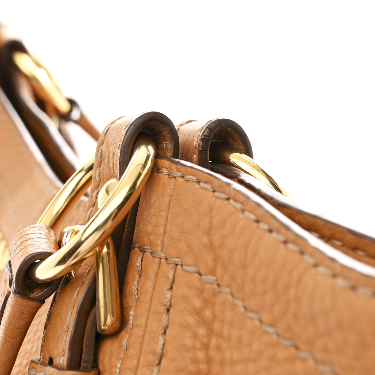 Vitello Daino Shoulder Bag Caramel