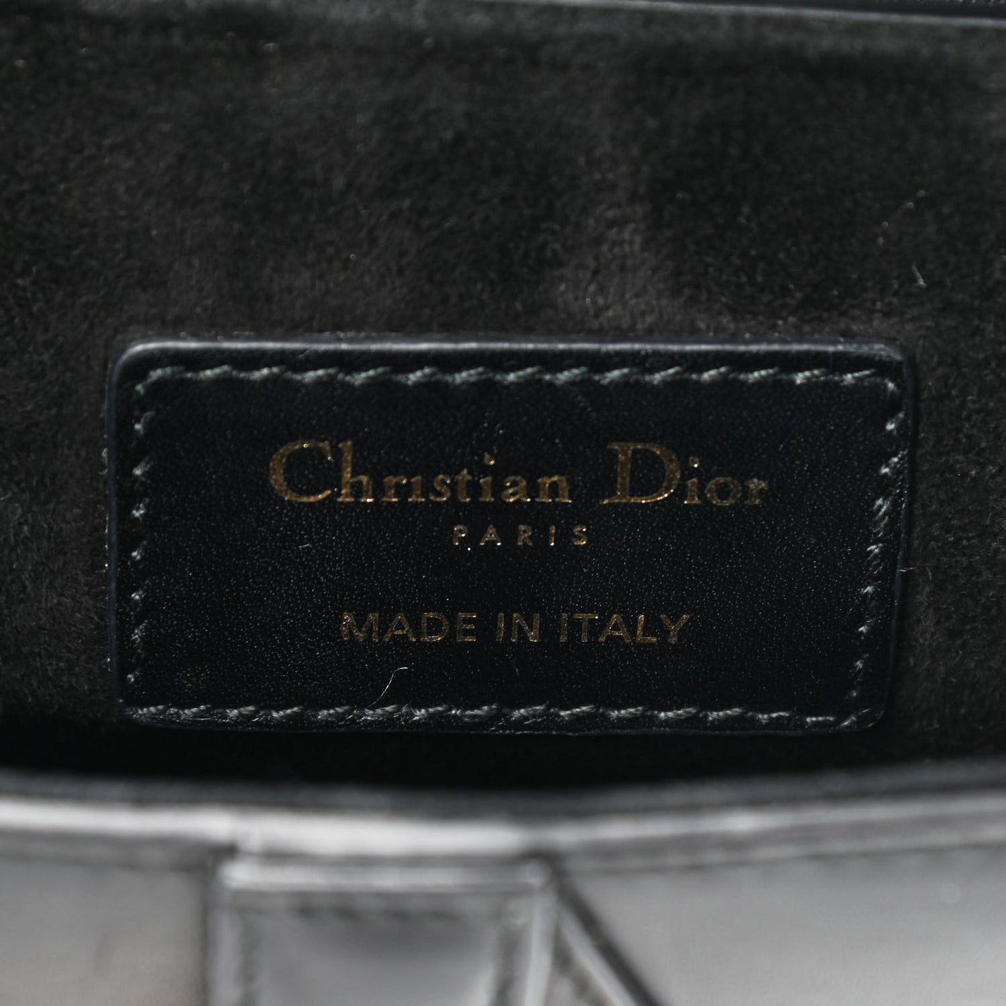 Calfskin Mini Saddle Bag Black
