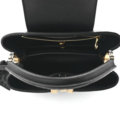 Louis Vuitton Taurillon Capucines Leopard BB Black 5 of 10