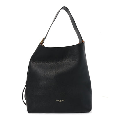Louis Vuitton Grained Calfskin Low Key Hobo MM Black 1 of 9