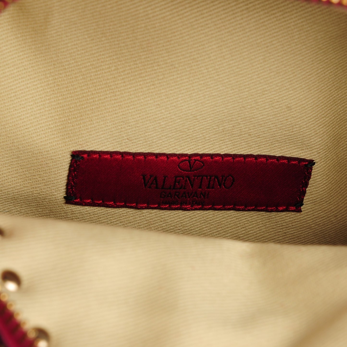 Calfskin Mini Rockstud Backpack Fuxia