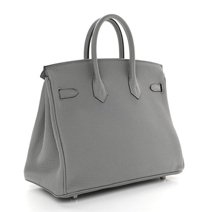Hermes Togo Birkin 25 Gris Mouette 2 of 10