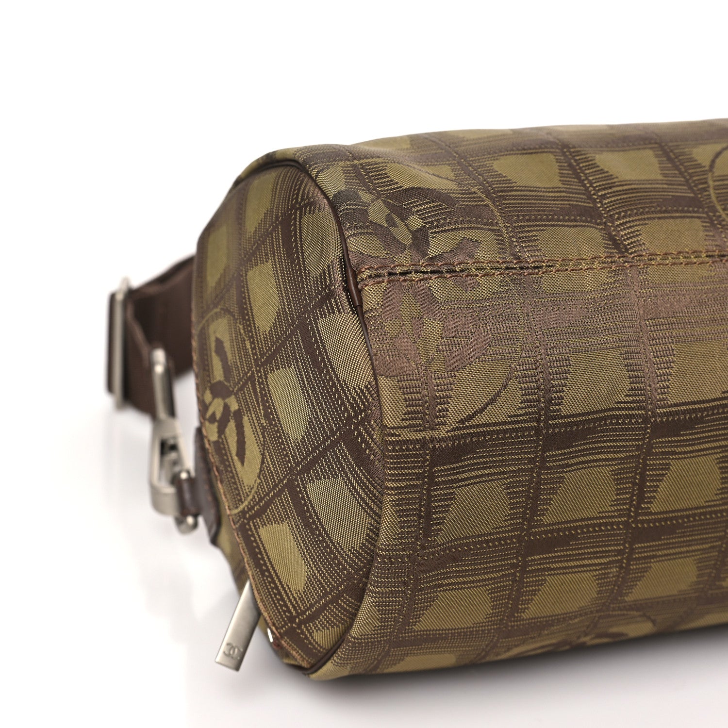 Chanel Nylon Travel Crossbody Bag Brown 9 of 11