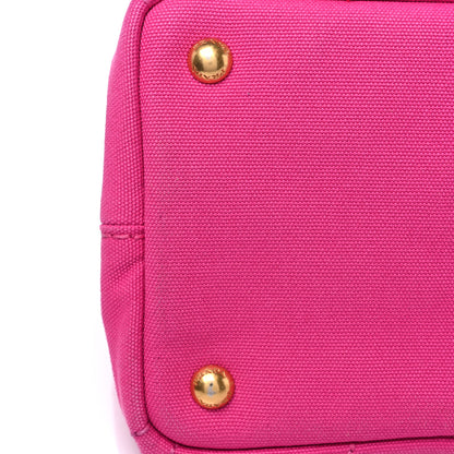 Prada Canapa Small Logo Tote Fuxia 14 of 17
