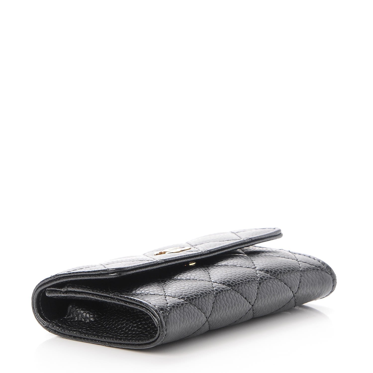 Chanel Caviar Quilted Flap Card Holder Black 4 of 9