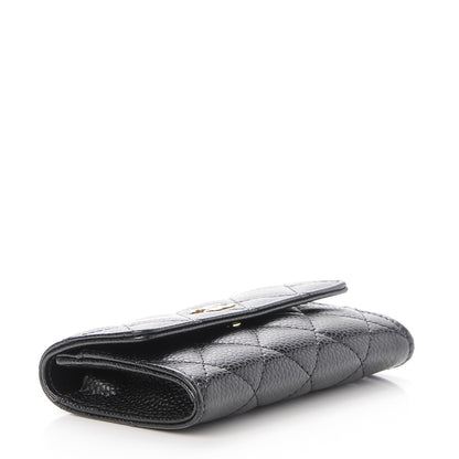 Chanel Caviar Quilted Flap Card Holder Black 4 of 9