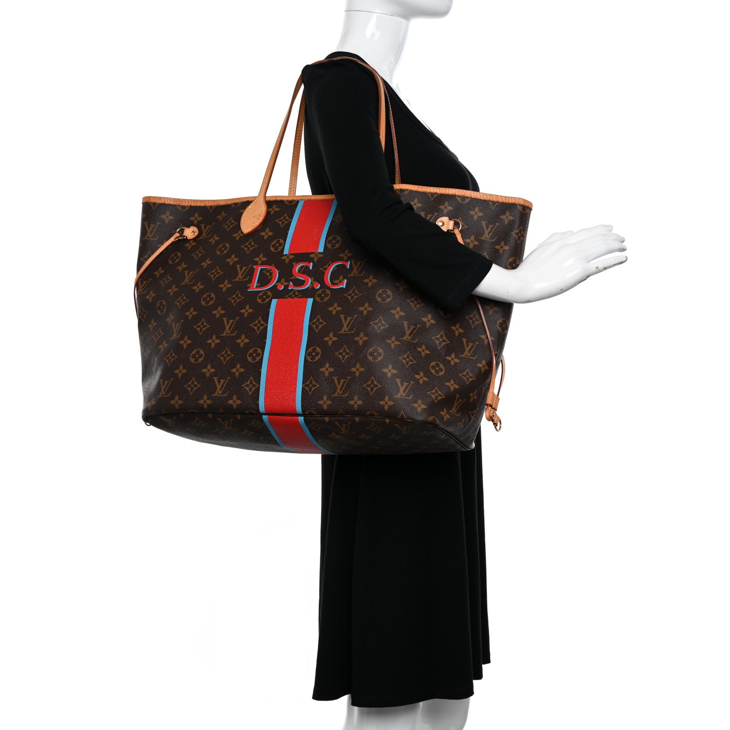 Louis Vuitton LOUIS VUITTON Monogram My LV Heritage Neverfull GM Blue Clair Rouge 2 of 17