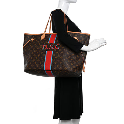 Louis Vuitton LOUIS VUITTON Monogram My LV Heritage Neverfull GM Blue Clair Rouge 2 of 17