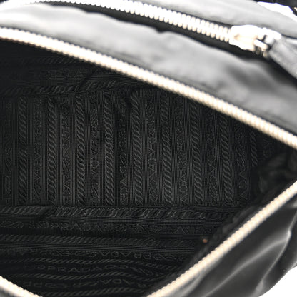 Prada Tessuto Nylon Saffiano Shoulder Bag Black 6 of 10