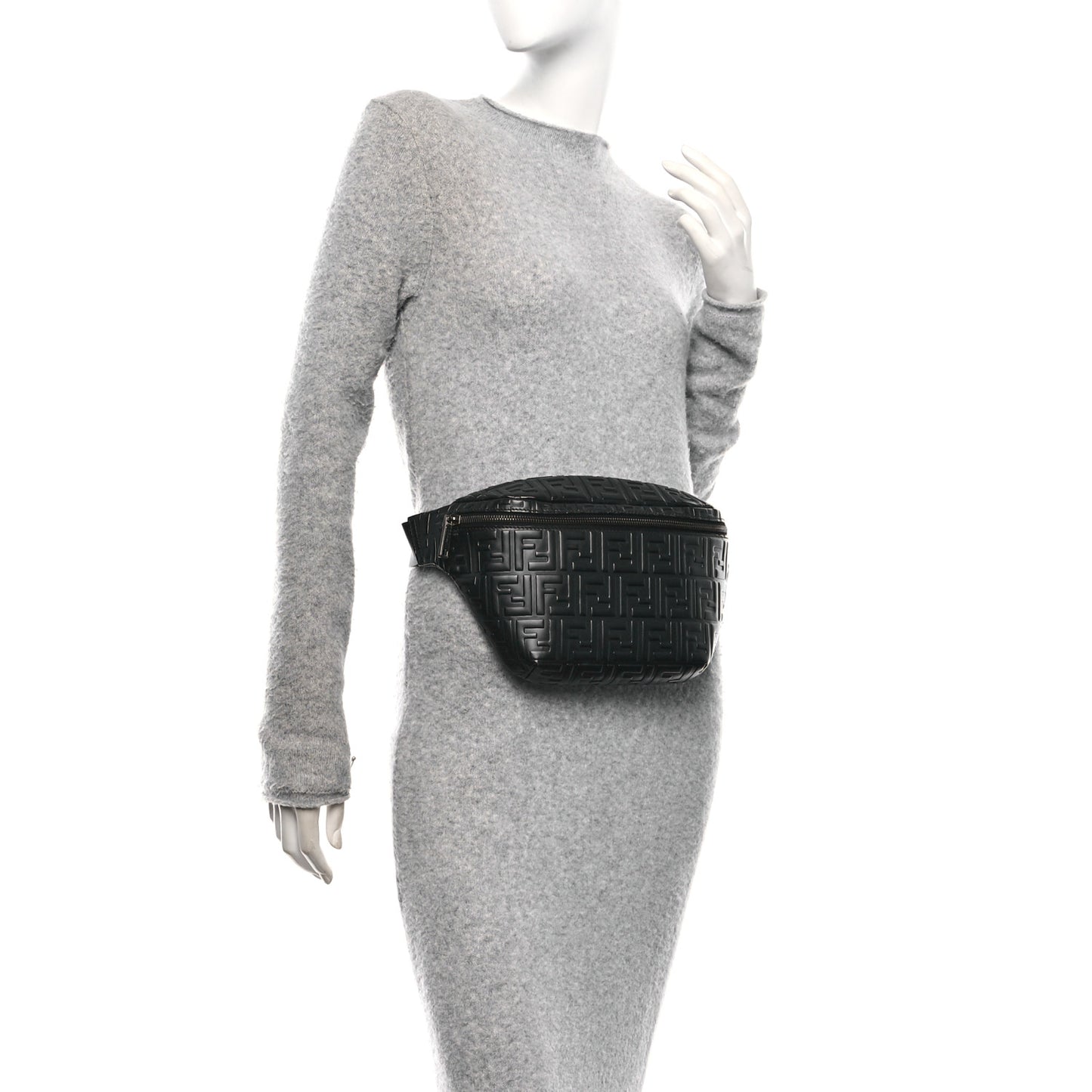 Nappa FF 1974 Embossed Belt Bag Black Black