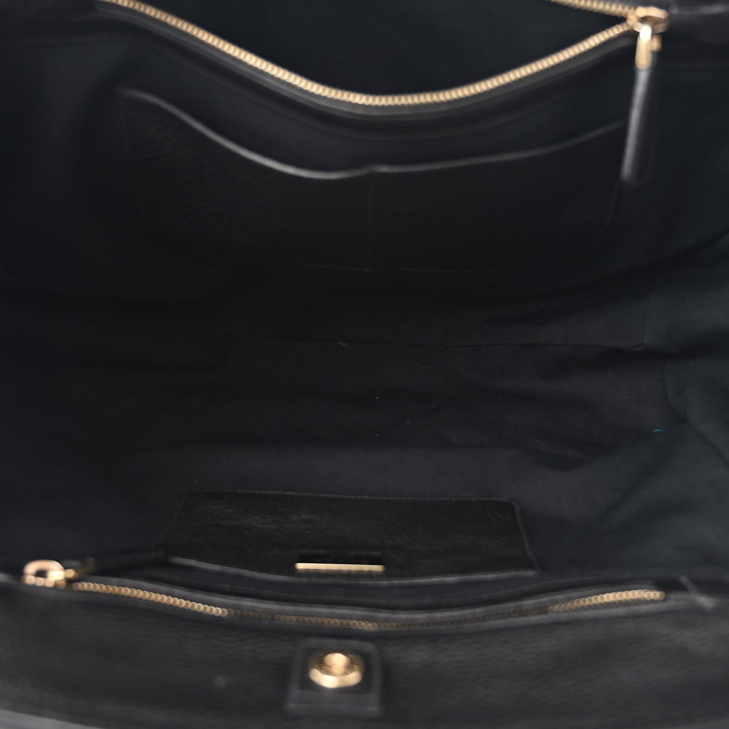 Vitello Daino Tote Black