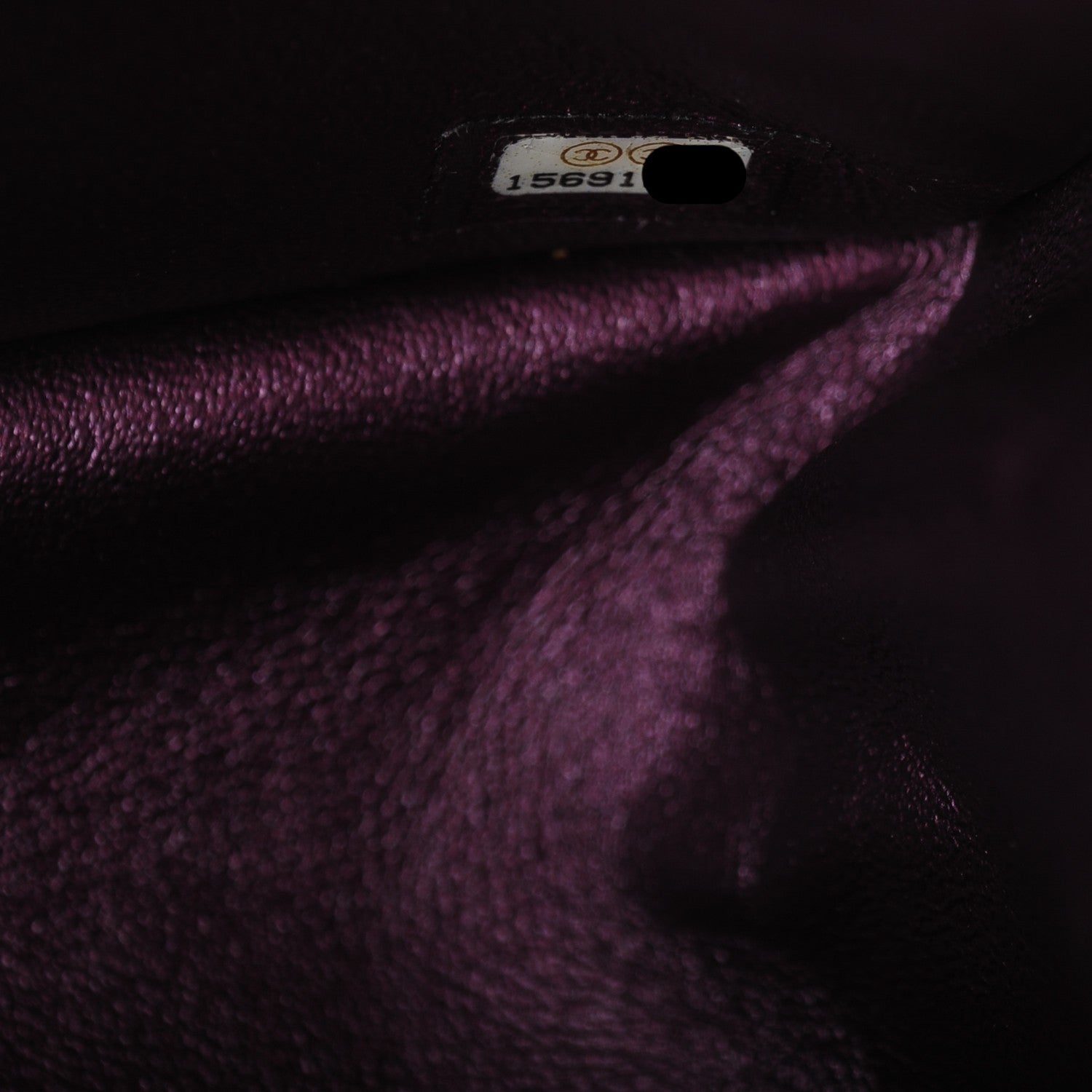 Chanel Metallic Aged Calfskin Quilted 2.55 Reissue 226 Flap Dark Purple 7 of 7