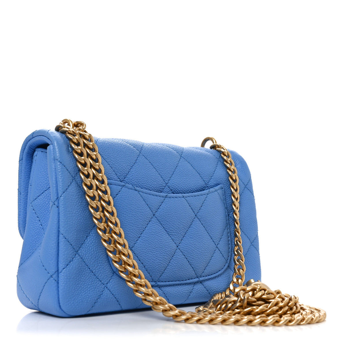 Caviar Quilted Mini Rectangular Sweetheart Flap Black