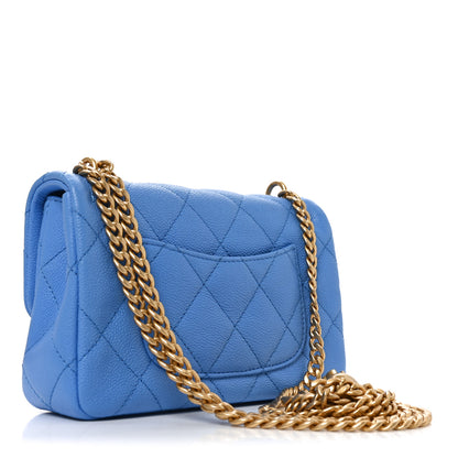 Chanel Caviar Quilted Mini Rectangular Sweetheart Flap Black 3 of 11