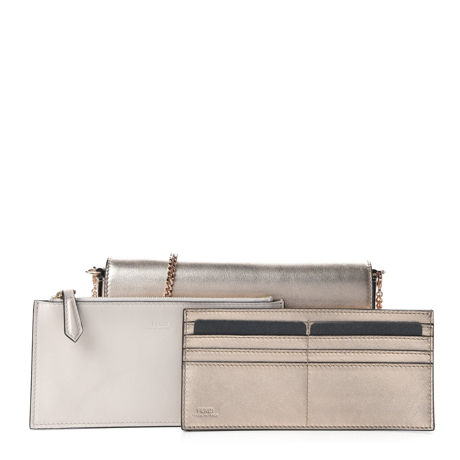 Fendi Vitello Laminato F is Fendi Envelope Wallet on Chain Rame 3 of 11
