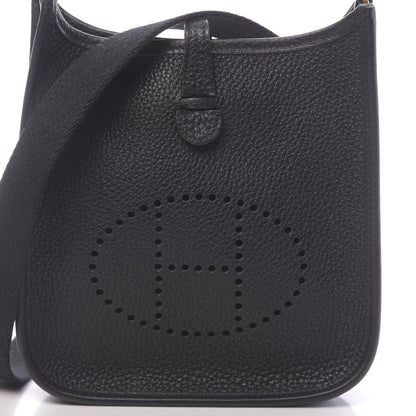 Hermes Taurillon Clemence Evelyne TPM Black 10 of 11