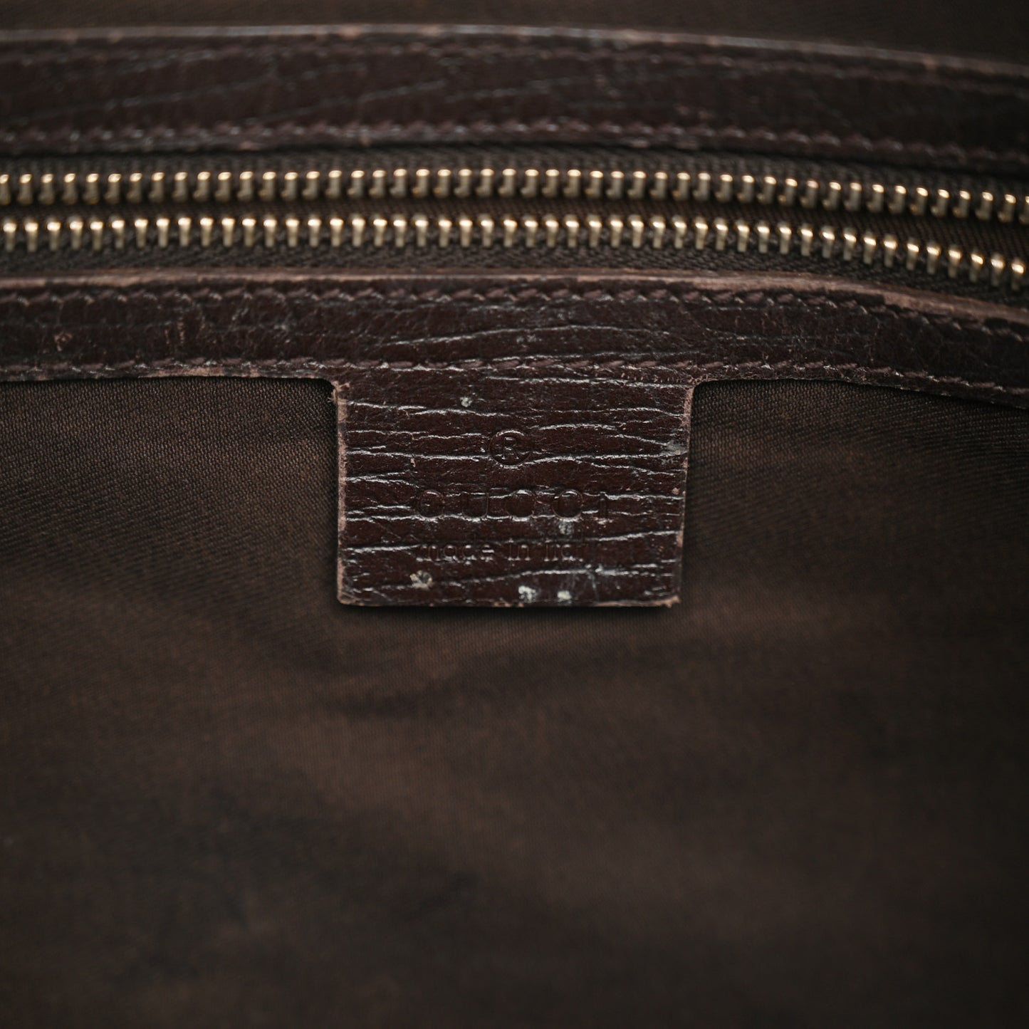 Monogram Medium Horsebit Chain Hobo Dark Brown