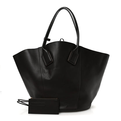 Bottega Veneta Smooth Calfskin Large Basket Tote Fondente 3 of 12