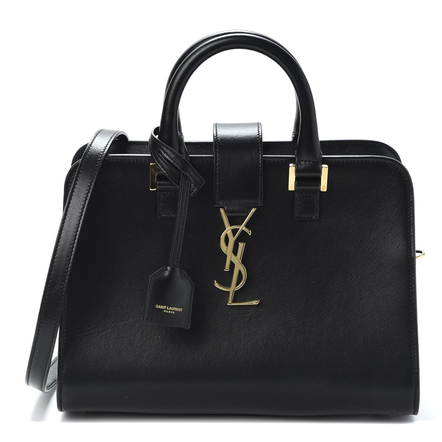 Calfskin Monogram Baby Cabas Black
