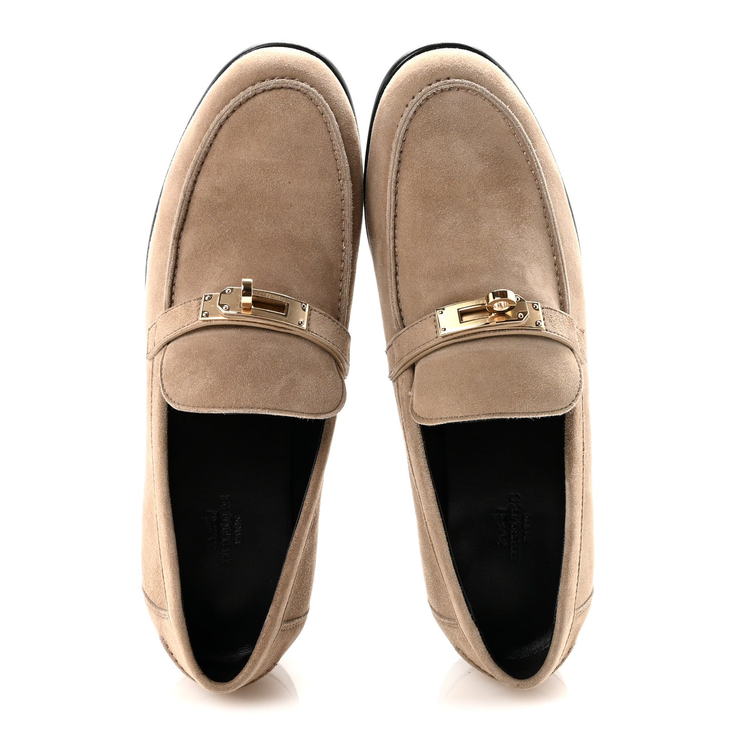 Suede Goatskin Womens Destin Loafers 40 Beige Sable